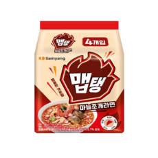 맵탱 마늘조개라면 110g, 4개