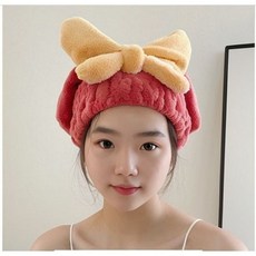 솔버 빨리 마르는 헤어캡, 1개, 레드