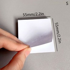 50개 일회용 틴팅 글루 페이퍼 찢을 있는 네일 토닝 팔레트 폴리쉬 컬러 믹싱 트레이 방수 종이 디스플레이 보드, S
