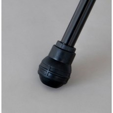 스킨핏 캠핑체어 야전침대 풋커버 일체형 볼캡, 1개, 블랙 15mm