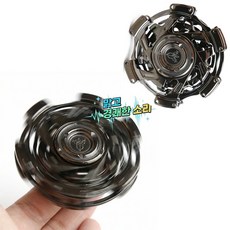 PB-07 튜닝 포크가 장착된 다층 구조의 EDC 피젯 스피너 틱틱 소리 트라이 스피너, 1개, Black 1개, Black