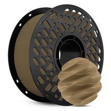 CaiLab 고강도 고탄성 PLA+ 3D 프린터 필라멘트 1.75mm 노즐 막힘 없는 선경 안정성 1kg | 뱀부랩 3D 프린터(P1S P2S A1 H2D등) 호환, 연한 갈색, (PLA)