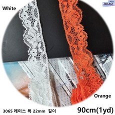 DKLACE-3065 / 자가드 스판 레이스 (폭 2.2cm 길이 1yd / 5yd / 10yd / 20yd기준) / 자가드 스판 레이스 모음, 10개, 회색(Grey)