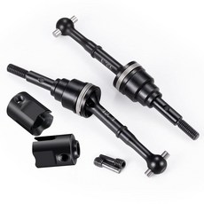 BRKRC 탄소강 드라이브 샤프트 전면/후면 드라이브 샤프트 CVD 드라이브 컵 포함 1/10 Tra-xxas 미니 슬래시 랠리 RC 자동차 업그레이드용 (후면), 전면 및 후면