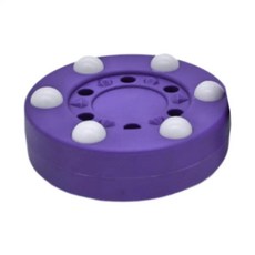 롤러 하키 퍽 아이스 연습용 필드 공 다기능 스트리트 스포츠 초보, 1개, 5. Purple