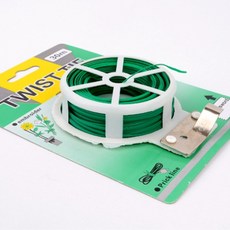 잘라쓰는 빵끈 30M 선물포장끈 발렌타인 초콜릿 빼빼로 철사끈, 녹색, 녹색