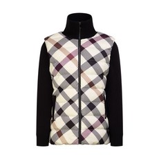 닥스골프 [스테디셀러]베이지 소재배색 덕다운 집업니트 WNSW4D106I2