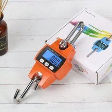 叁山臻選 高精度電子吊鉤秤 手提式300kg工業家用吊秤 鋁殼精准小型便攜 拉力計 手提電子秤, 1個, 英文300kg/100g（kg/lb）, 英文300kg/100g（kg/lb）