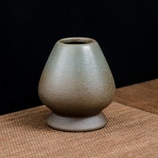 粗陶 日式 茶筅立 抹茶 點茶配件 茶筅底座 茶筅放置器 日本茶道配件, CP粗陶茶筅立窯變藍, 1個
