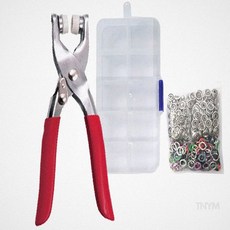 웬카 똑딱이단추펀칭기 DIY똑딱이 단추 펀칭기, 스냅단추펀칭기+실버스냅단추100개입