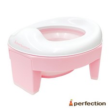 perfection 攜帶式二用折疊便器 座便器 座便圈 外出好方便, 粉色