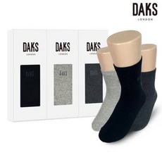 숙녀양말 3족 선물세트 면중목 무지 21423