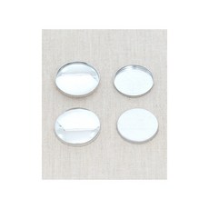 패션스타트 민자 리필용 싸게단추 30mm 벌크 50개입 실버, 50개