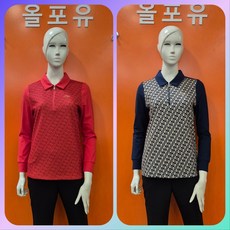 <뉴코아창원점>올포유 80%세일 편하고 보온성 굿 여성 리본프린트 카라티셔츠 AWTYN9461FW500915