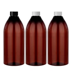 AP1000갈색 1000ml 낱개 일반단마개 더치커피 콜드브루 밀크티 페트병, 1개