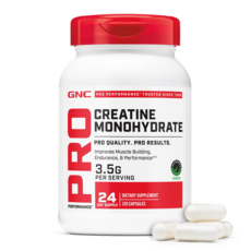 GNC 프로 퍼포먼스 크레아틴 모노하이드레이트 3500mg 120정 (캡슐) Pro Performance Creatine Monohydrate 120caps, 1개