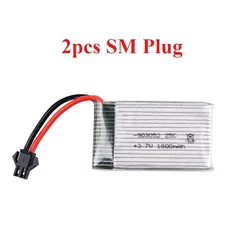 3.7V 1800mAh 25C HQ859B JST 플러그 리포 충전식 배터리 (RC 쿼드콥터 드론 H11D H11C T64 T04 T05 F28 F2, 03 2pcs SM Plug, 01 China Mainland