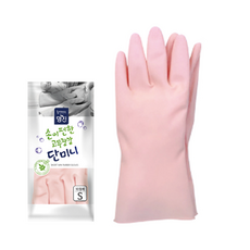 고래고래 명진 단미니 고무장갑 10켤레, 베이비핑크, 대(L), 10개