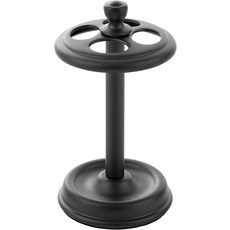 욕실 또는 세면대용 iDesign 칫솔 홀더 - 수동 4개 슬롯 매트 블랙, Matte Black, Pack of 1
