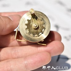 YNR 精緻捲尺 復古銅飛輪小捲尺測量工具, 1個, 單個迷你飛輪捲尺