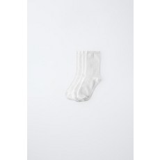 국내배송 ZARA 자라 주니어 키즈 미디 삭스 4켤레 세트 화이트 4934799250 1685373