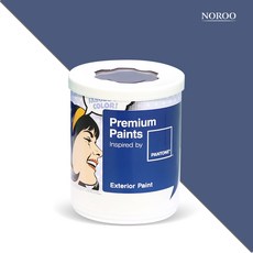 노루페인트 팬톤 외부용 실외 저광 페인트, 19-4030 True Navy, 1L, 1개