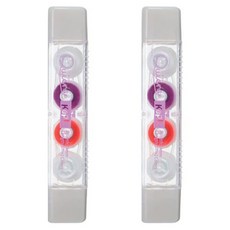레이메이 후지이 키에라 라인 마커 테이프, 퍼플 + 핑크, 2개