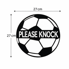 셀리스트 인테리어 축구 도어 노크해 주세요 PLEASE KNOCK 문 방문 화장실 사무실 프라이버시 안내 27CM, 스포츠