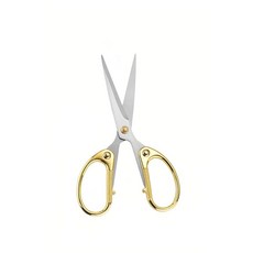 12.7cm(5인치) 스테인리스 스틸 가위 날카로운 날 - 양손잡이용 컴포트 그립 다용도 사무실 가정 학교 공예 원단 - 이상적인 선물(골드), 5''