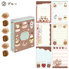 Sumikko Gurashi 角落生物巧克力篇書型便利紙, 1個, 02.藍色款 MH24902, 藍色