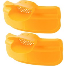 CONGARENTO 2개 주방 냄비 가장자리 디플렉터 깔때기 수프 분사 스트레이너 다양한 원형 그릇을 위한 유연한 내열 실리콘 주입 도구