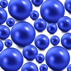 YULYNJQ 꽃병 필러 비즈 300피스 로열 블루 플로팅 비즈 센터피스 꽃병용 인조 진주 플로팅 캔들 웨딩 테이블 생일 테마 파티 홈 데코 메이크업 브러시 비즈 구멍 없음(, 300 Pieces