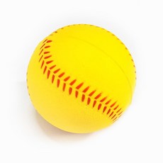 소프트 야구공 스폰지공 스펀지 2호 지름 9cm, 1개, 9cm옐로우