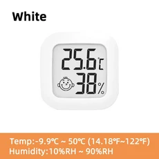 호환 LCD 디지털 습도계 실내 전자 온도 습도 측정기 센서 게이지 가정용 기상 관측기, 02 Celsius white, 1개