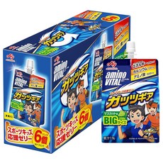 아지노모토아미노바이탈 젤리 드링크 갓츠기어 머스캣맛 250g_6개 아미노산 1500mg 에너지 200kcal 칼슘 영양보충 키즈, 1개, 1.63kg