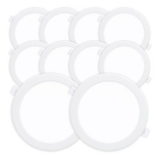 라인조명 LED 에코 6인치 다운라이트 (벌레유입방지/방습), 주광색(흰빛) 15W, 10개