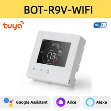 베옥 투야 스마트 온도 조절기 배터리 구동 홈 가스 보일러 와이파이 컨트롤러 Alexa Google Home, 01 China Mainland, 02 BOT-R9V-WIFI