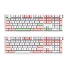 앱코 3모드 퀵스압 유무선 기계식 키보드, 피오니, A108K, 벚꽃축