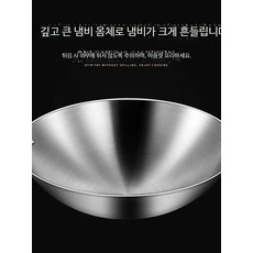 스테인리스 스틸 전기 웍, B_32cm 스테인리스 내구성 프라이팬
