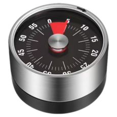 벨소리큰 자석주방타이머 젓가락묵음방지 기계식타이머, 1개, 검은색