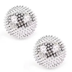 2PCS 마사지 볼 트리거 포인트 바늘 포함-지압 활성 스파이키 하드 도구 물리치료용 손발용, 05 Silver 32mm