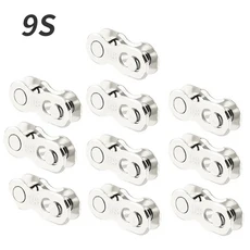 MUQZI 체인 퀵 링크 MTB 도로 자전거 커넥터 미싱 5 개 10 1 6 7 8 9 11/12 속도, 9s 10pcs