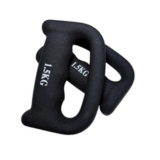 드래곤핏 복싱 덤벨 그립형 아령 블랙, 2개, 1.5kg