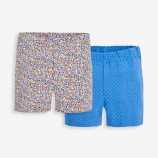 JoJo Maman BeBe 兒童純棉鬆緊帶短褲2入組