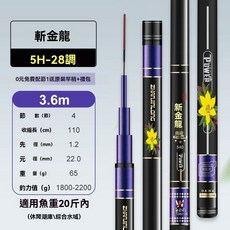 高碳魚竿 19調28調 臺釣竿 超輕超硬 黑坑江湖新手必備 釣魚竿, 【高碳材質】5H28調,【低端】3.6米 加 原裝杆稍 加 禮包