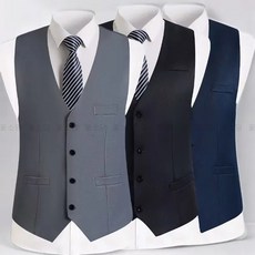 꽃소담 남성용 클래식 슬림 정장 조끼 베스트 오피스룩 양복조끼 MAL433