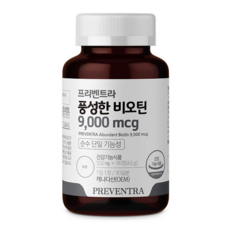프리벤트라 풍성한 비오틴 9000mcg 3개월분 / 순수단일기능성 머리부터 발끝까지 에너지생성, 1개, 90정
