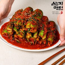 [산지명인] 국산 갓 담근 오이소박이 1kg 해썹인증 가정용 오이김치, 1개
