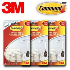 투명 9P 3M 소형후크 스틸고리 86357ea 1(PC), 색상, 1개