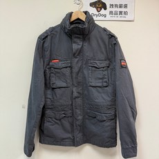 Superdry 戰火英雄 M65 軍裝夾克 外套 重磅純棉 碳灰色 合身版型, 碳灰色,M, 1個